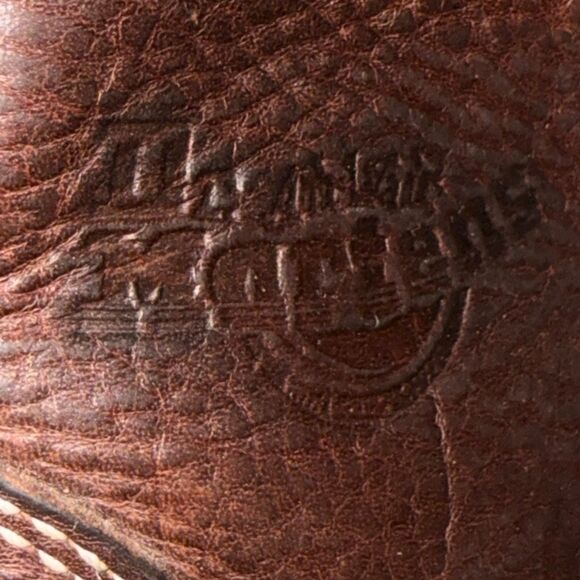 Dr. Martens 8A08 Y2K No Slip Air Wair Brown Leather Work Boots Size 10 - Picture 4 of 10